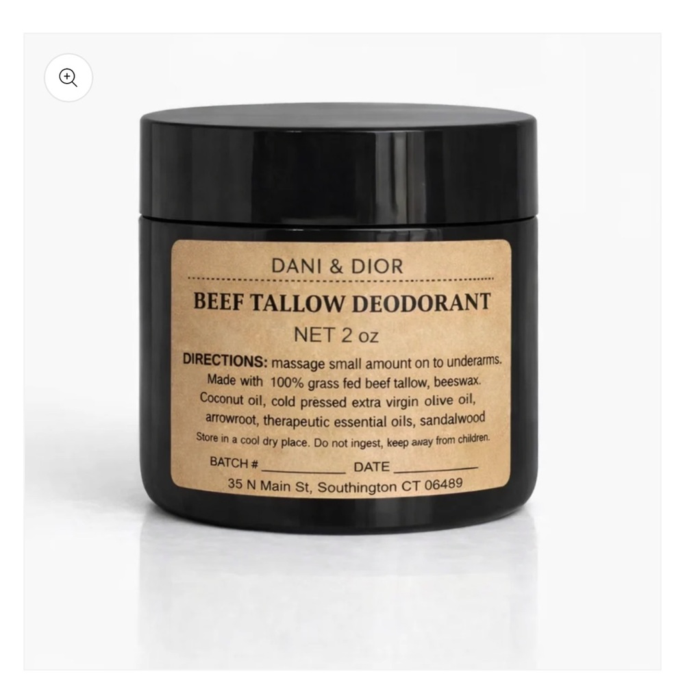 Beef Tallow Deodorant 2oz jar 

All-Natural | Aluminum-Free | Handmade